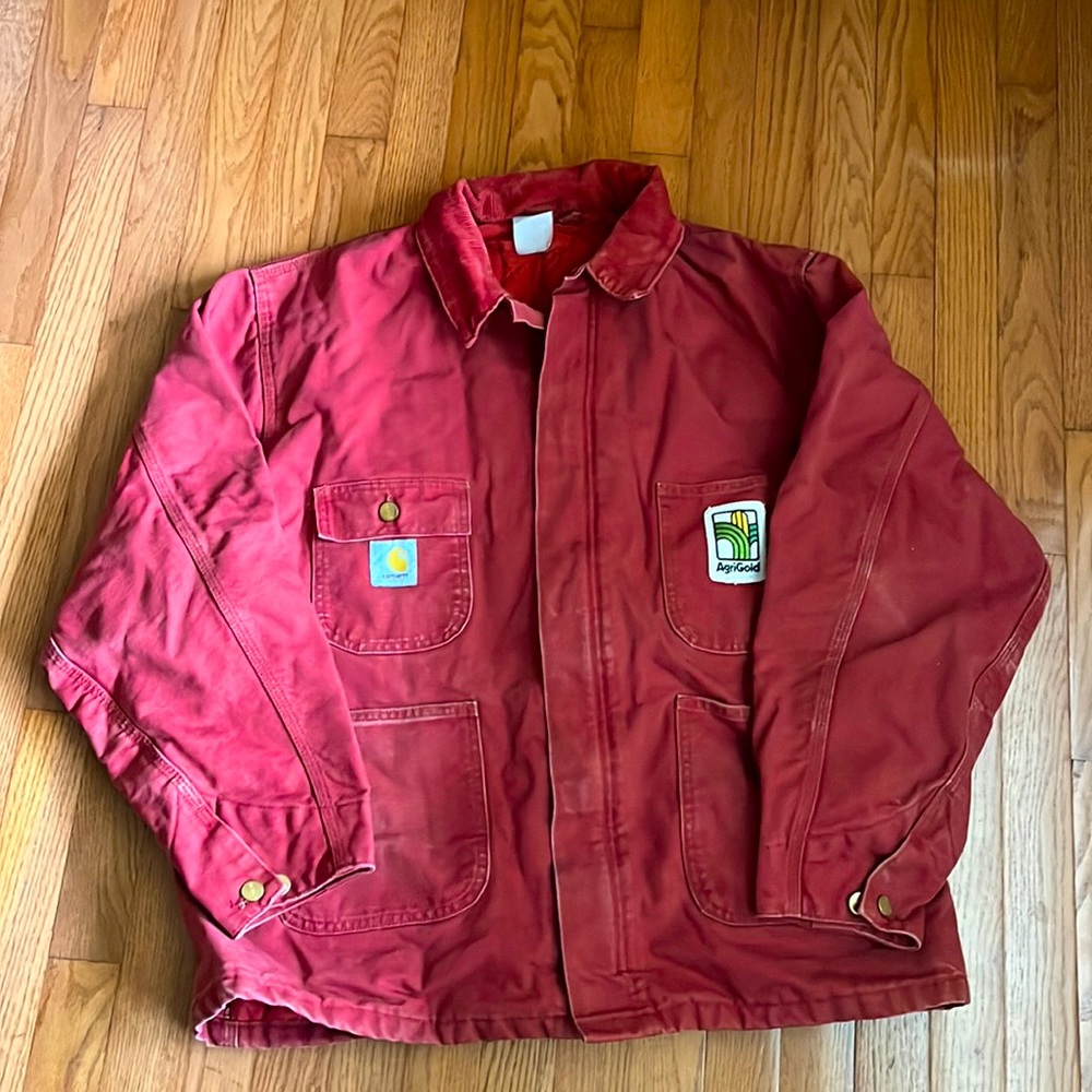 Carhartt coat rust color Agrigold Patch